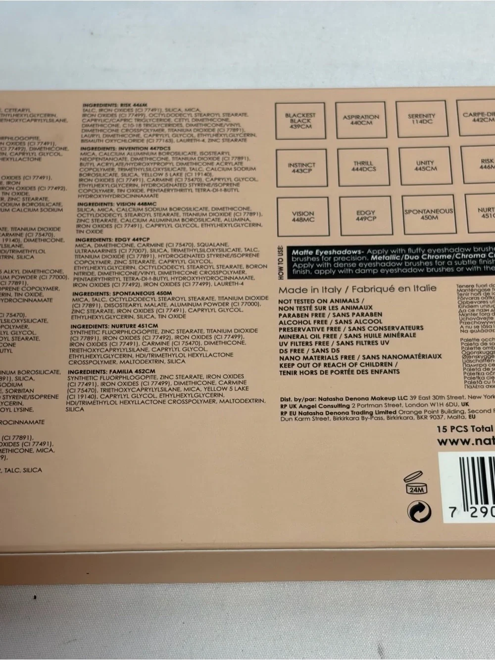NEW NATASHA DENONA My Dream Palette  Eyeshadow Palette